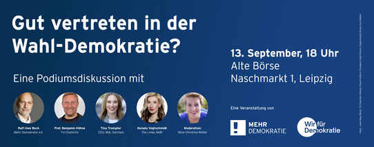Bild zur Veranstaltung Gut vertreten in der Wahl-Demokratie?